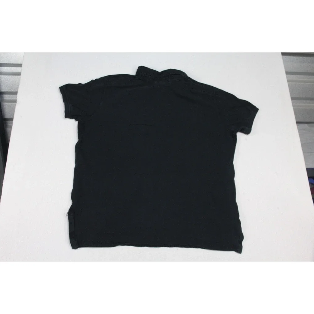 Polo Ralph Lauren Men Black Polo Shirt Big Pony Collared Size XXL